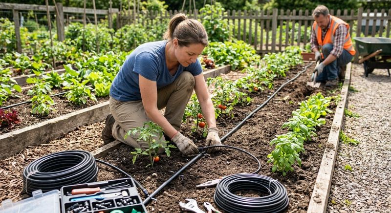 Garden Irrigation Installation in Aiken, SC