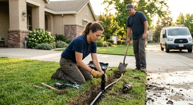 Sprinkler Line Repair in Aiken, SC